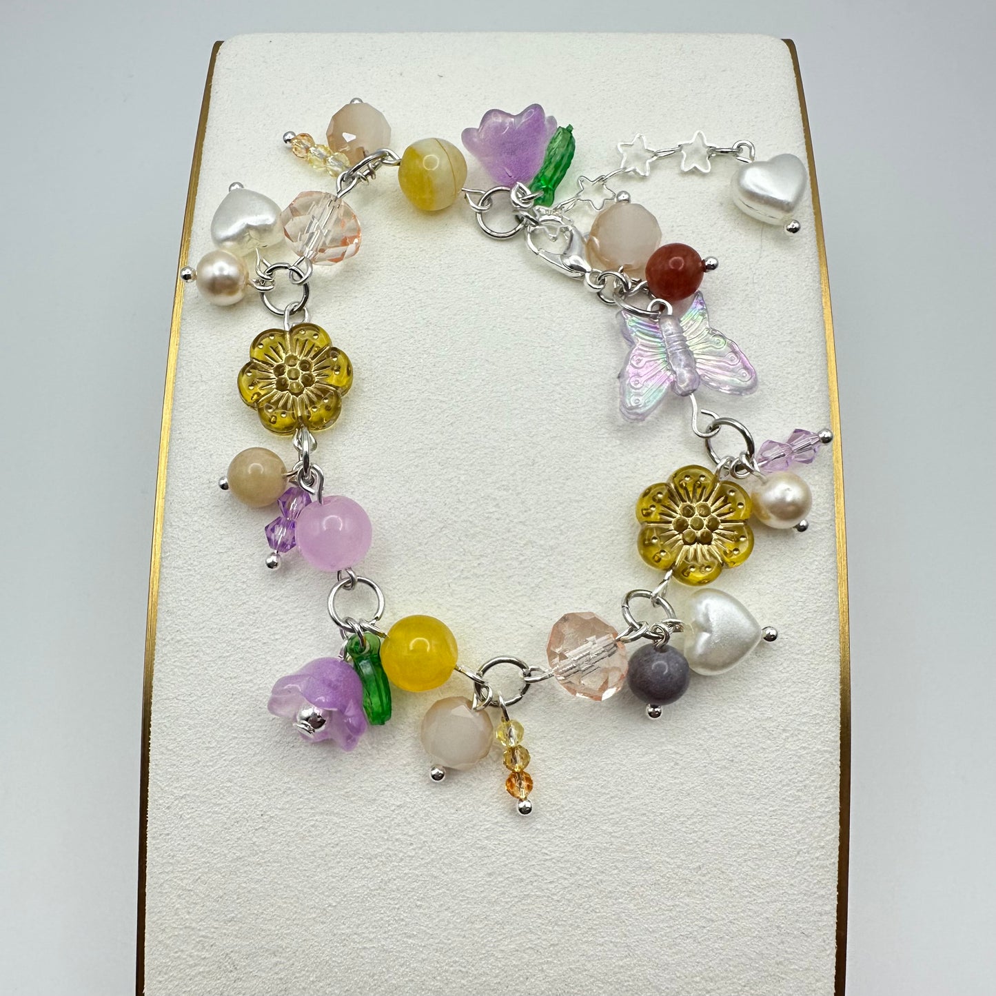 🌼 Glimmergrove Garden Charm Bracelet