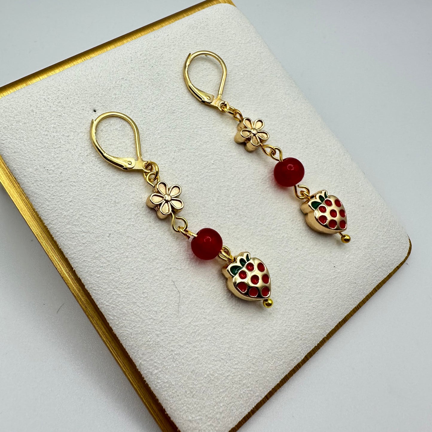 π Berry Blossom Dangle Earrings