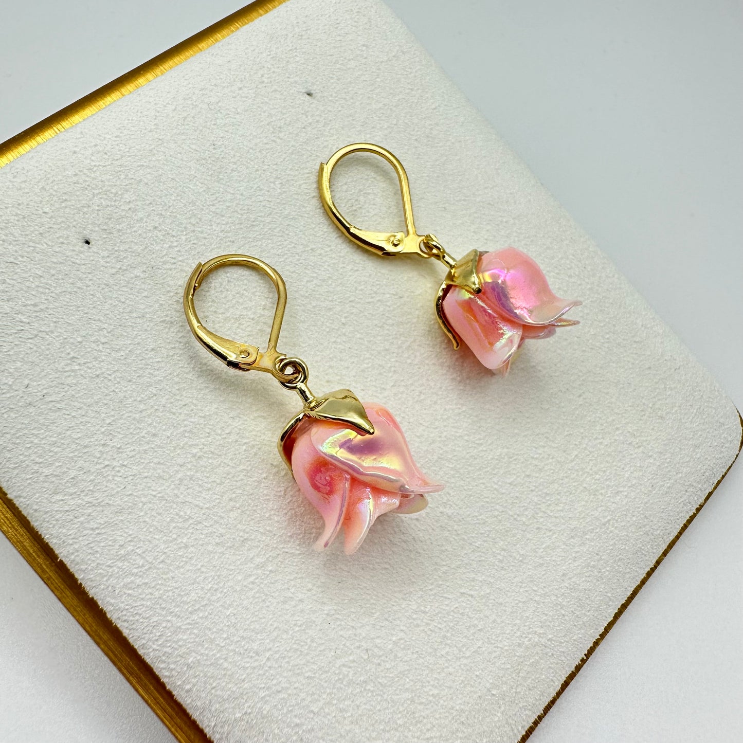 🌹 Rosy Reverie Drop Earrings
