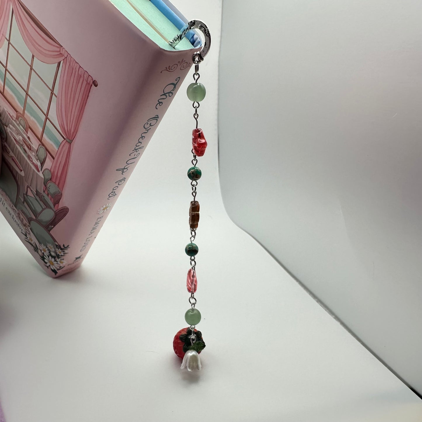π Berry Sweet Chapter Charm Beaded Bookmark