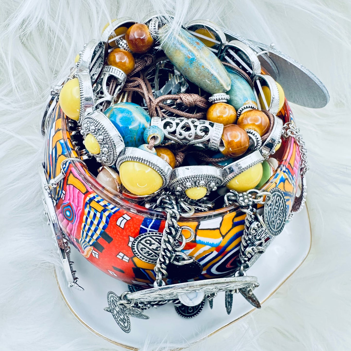 Gypsy Sunspell Mystery Jewelry Jar ā Bohemian Theme