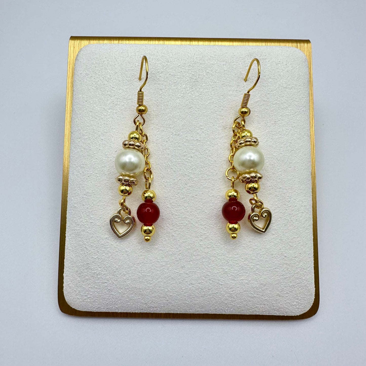 ❤️‍🔥 Crimson Charm Drop Earrings
