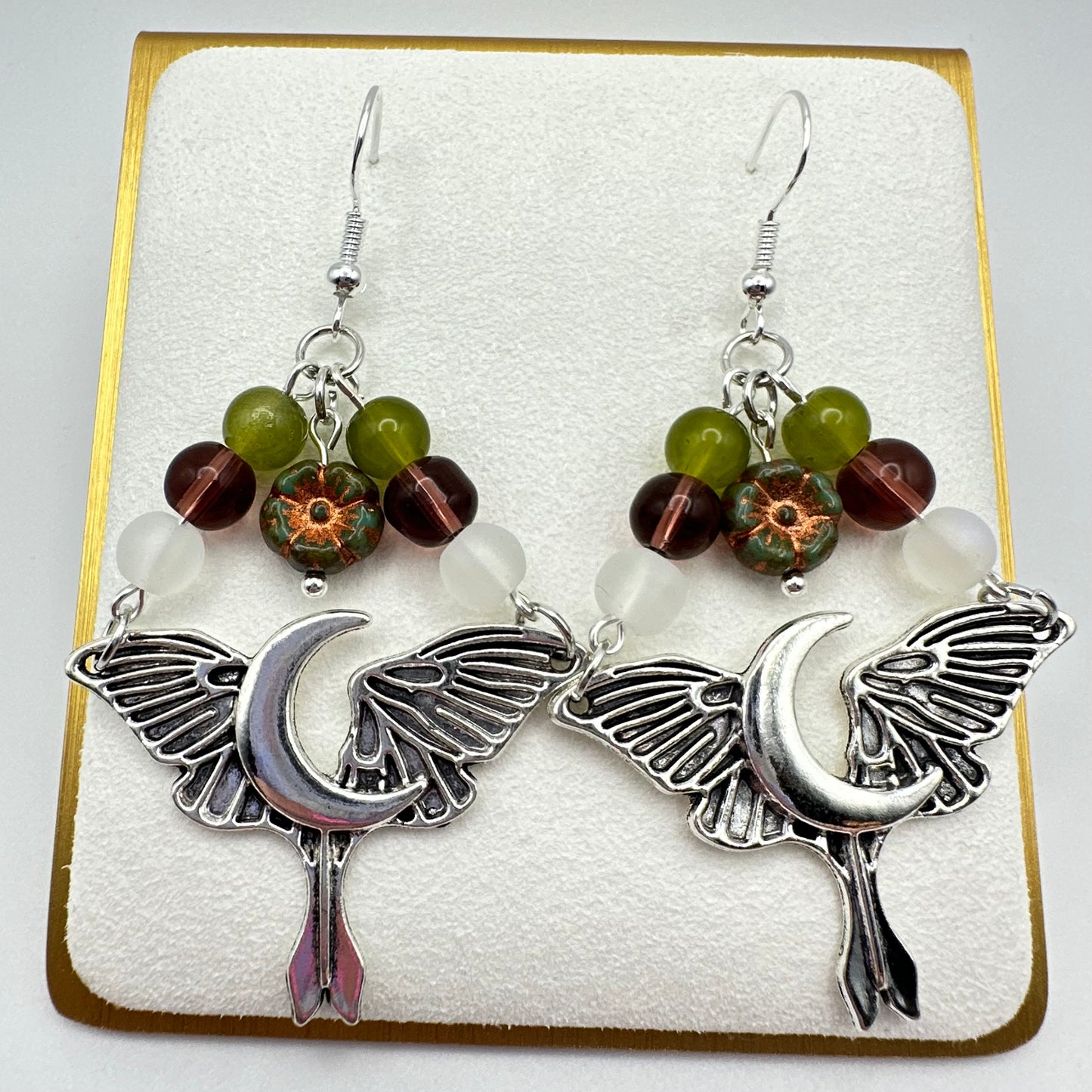 🌙 Thorns & Wings Drop Earrings