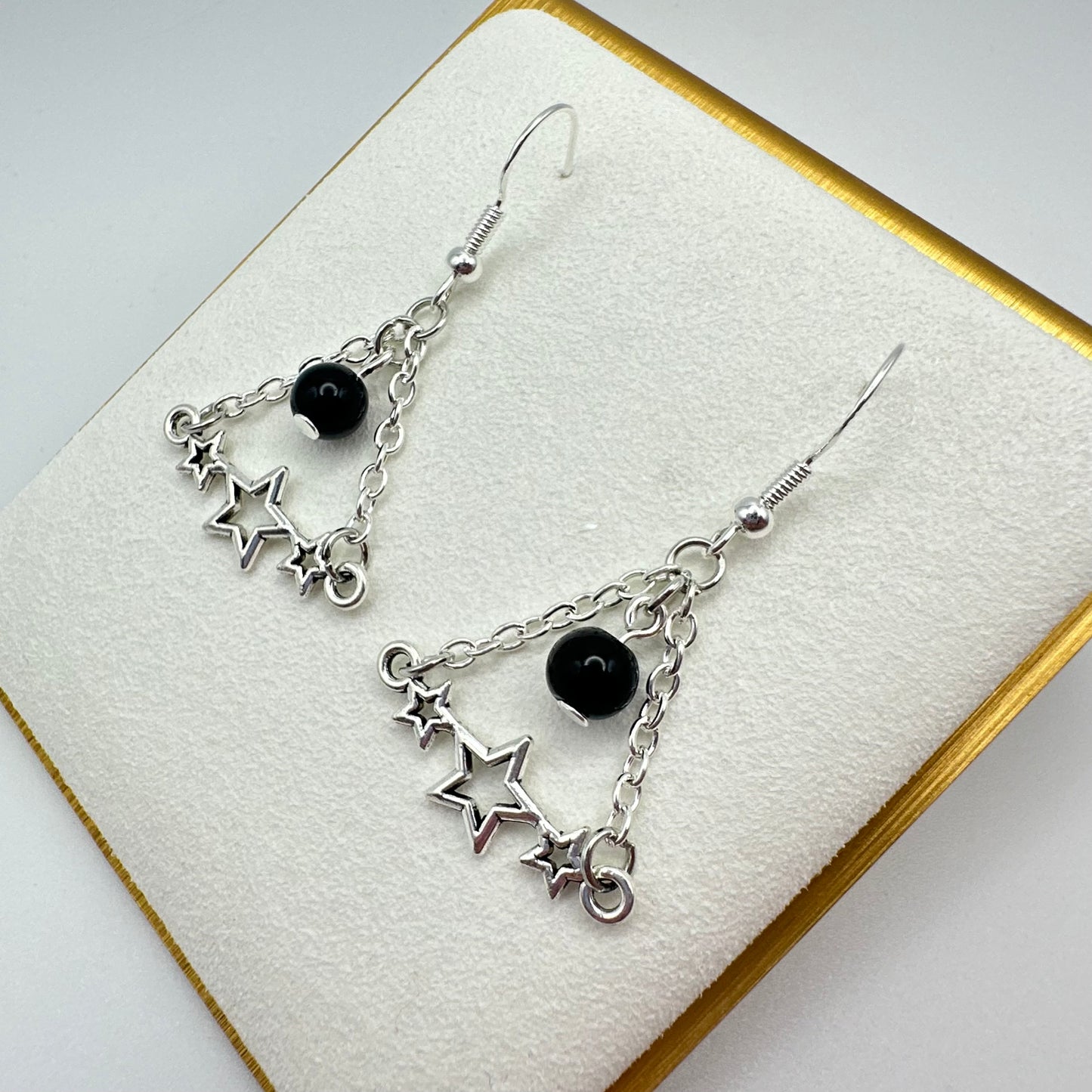 🌌 Starlight Geometry Earrings