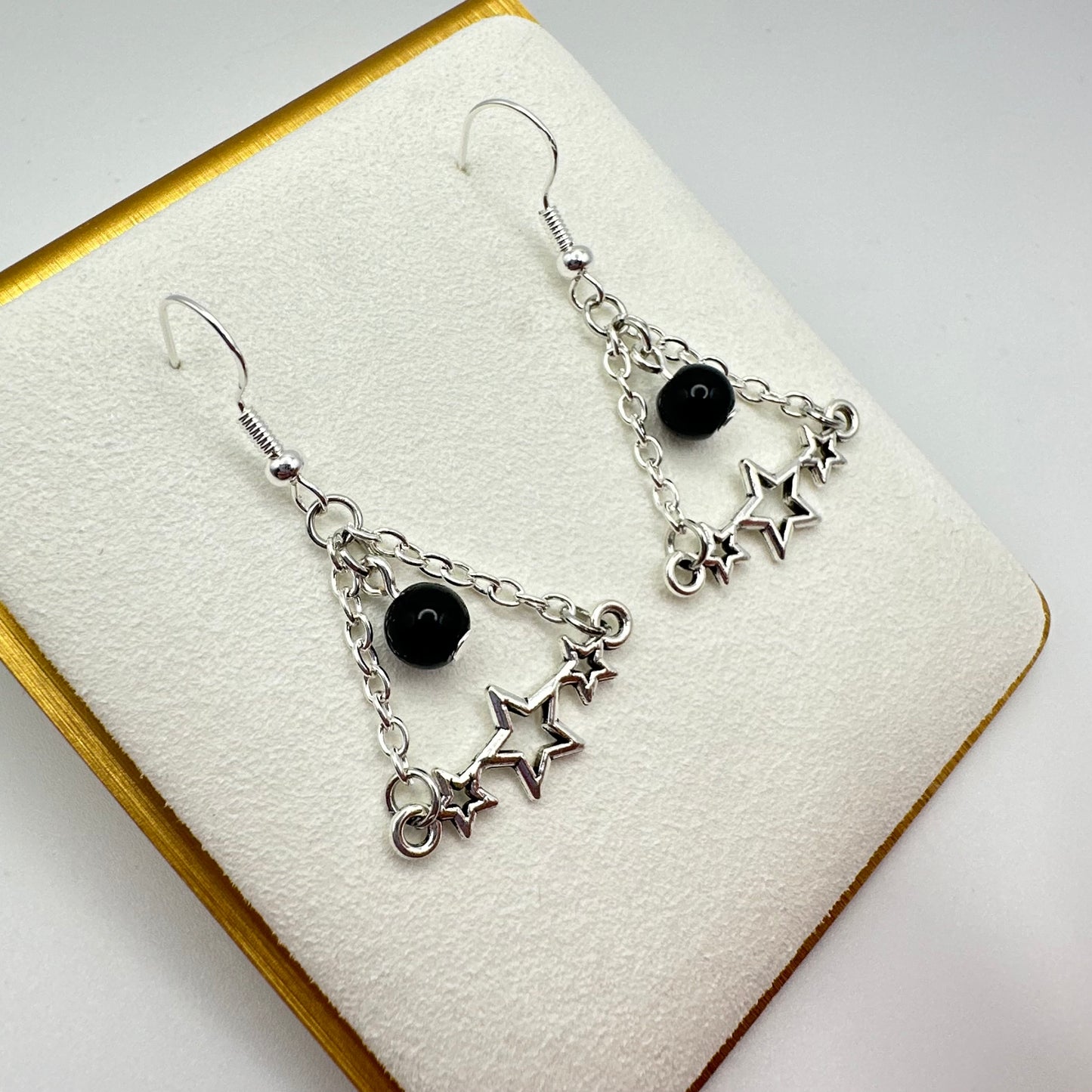 🌌 Starlight Geometry Earrings