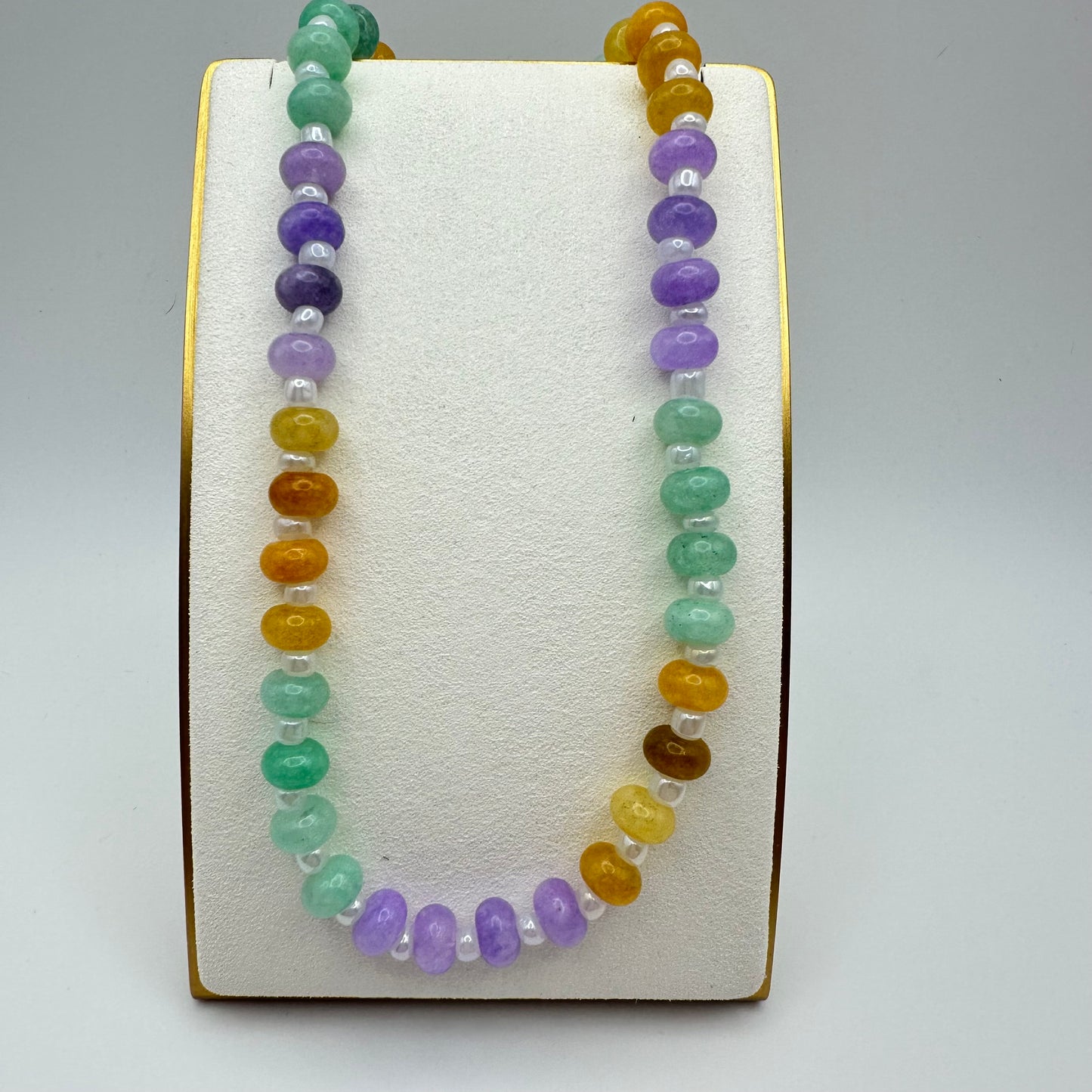 💜 Pastel Grove Strand Beaded Necklace
