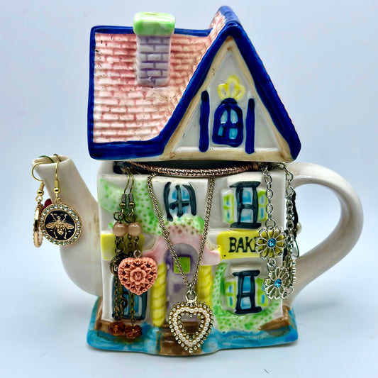 Storybook Cottage Mystery Jewelry Jar