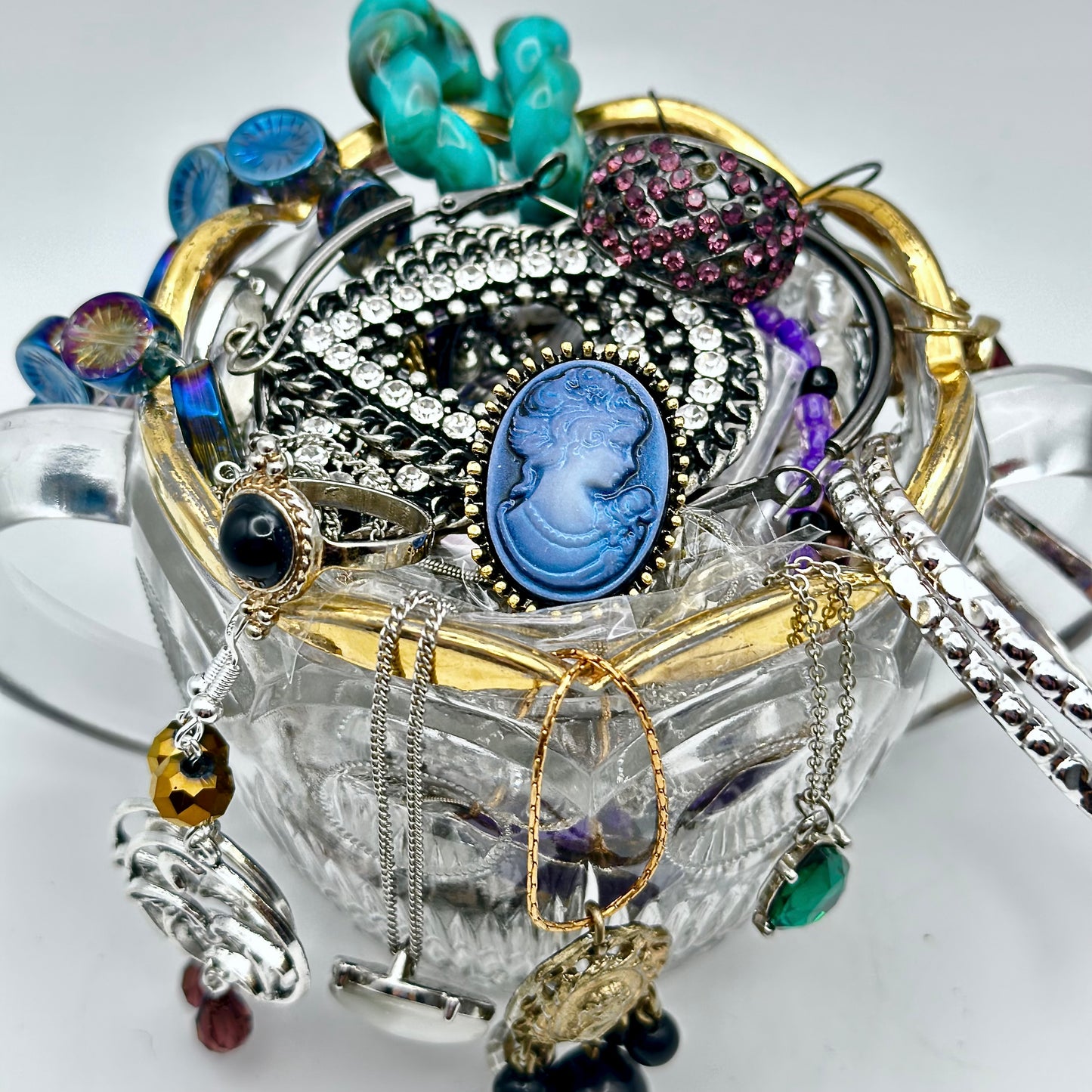 Moonlit Chalice Mystery Jewelry Jar