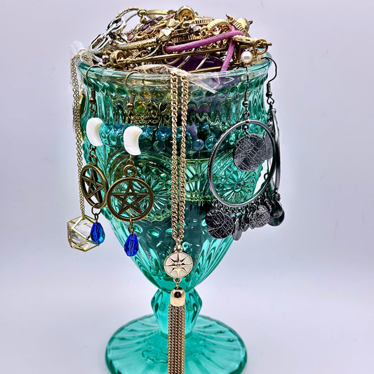 Enchanted Goblet Mystery Jewelry Jar