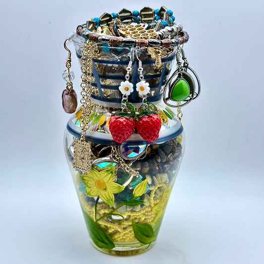 Honeybee Meadow Mystery Jewelry Jar