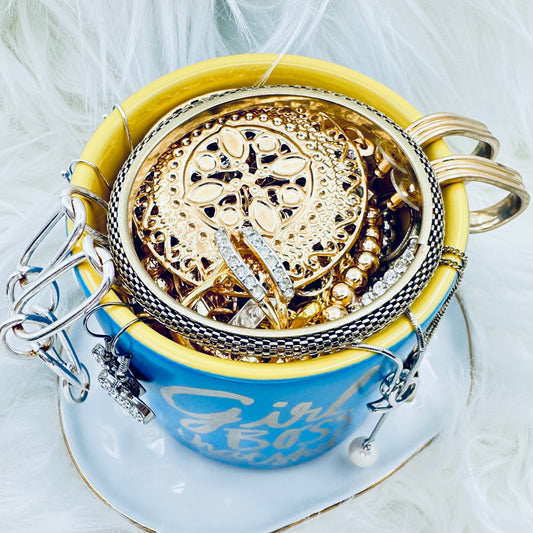 Ambition & Alloy Mystery Jewelry Jar – Corporate Chic Theme