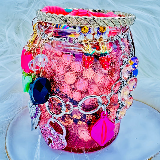 Rosé Reverie Mystery Jewelry Jar – Girly Pink Playful Glam Theme