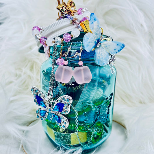 Enchanted Glade Mystery Jewelry Jar – Fairy Meadow Theme