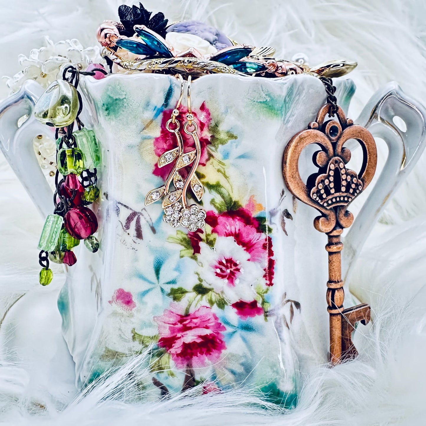 Hidden Rose Arbor Mystery Jewelry Jar – Secret Garden Theme