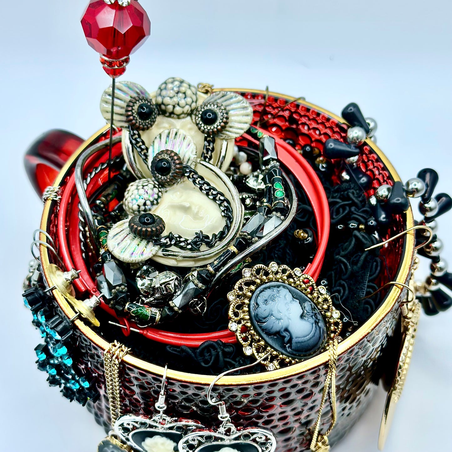 ❤️ The Moonlight Parlor Collection: Crimson Parlor Mystery Jewelry Jar