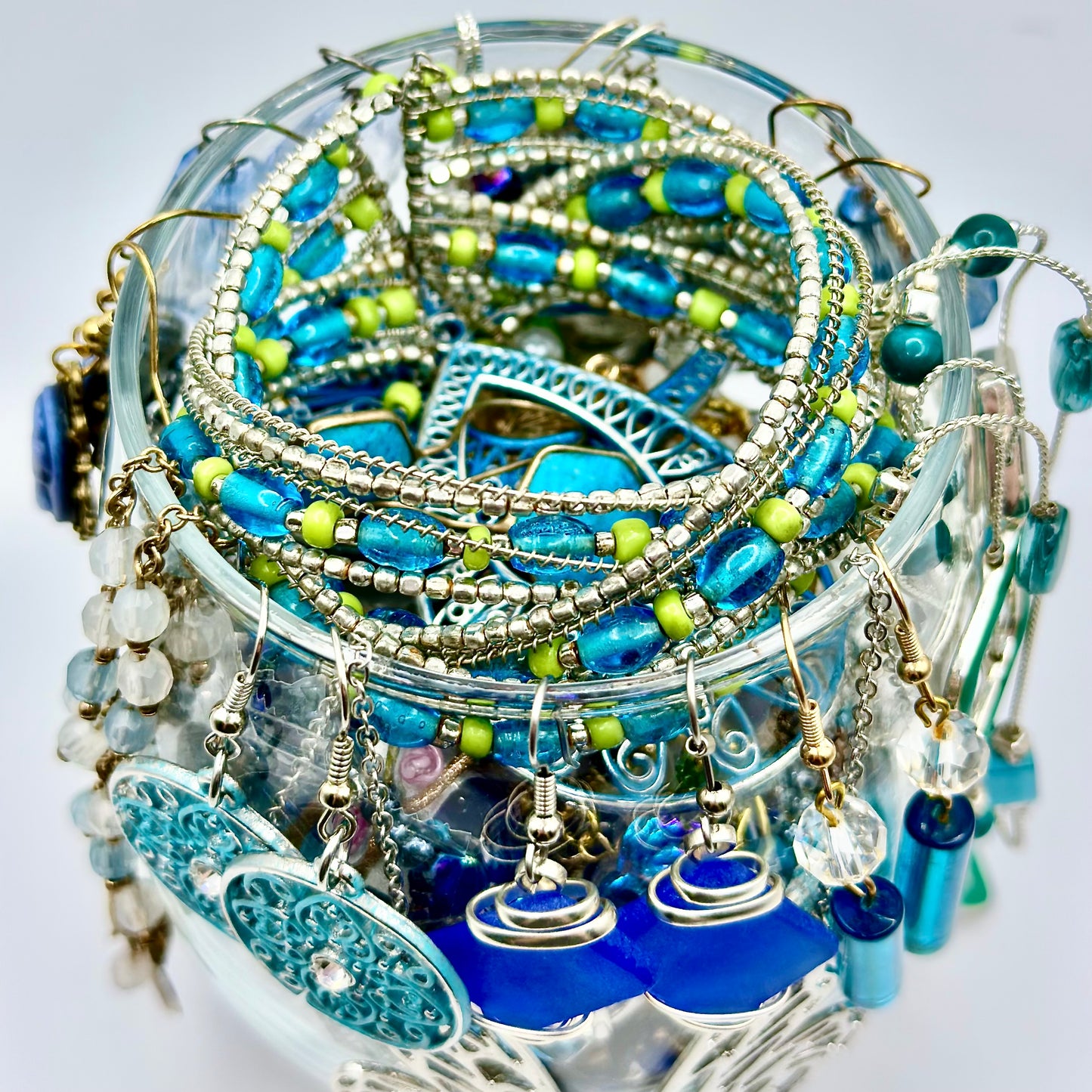 💙 The Court of the Fae Collection: Azure Fairy Glade Mystery Jewelry Jar